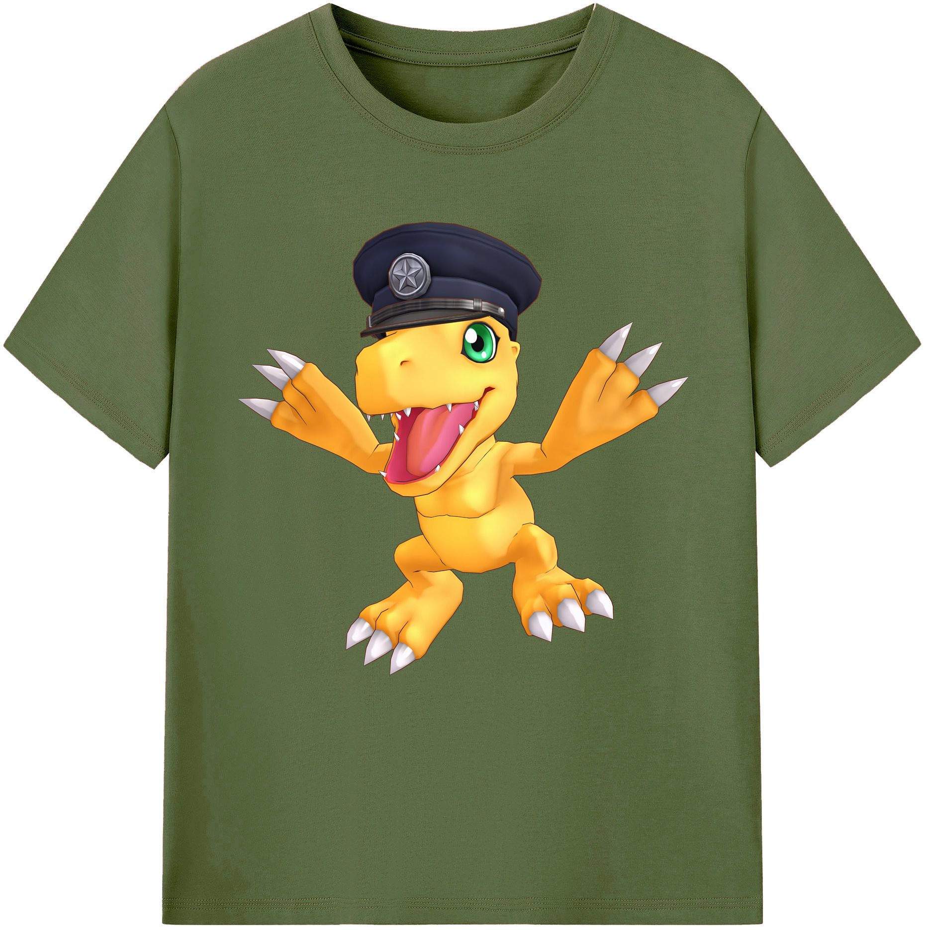 （画像用） Digimon デジタルモンスター/デジモン 綿100％半袖Tシャツ（フロントプリント）